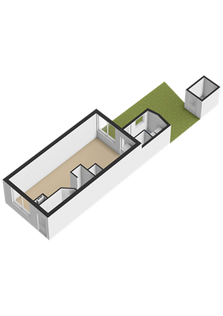Floorplan - Nieuwstraat 18, 2223 BR Katwijk